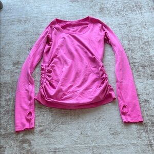 Lululemon Athletica Vibrant Pink Long Sleeve Top